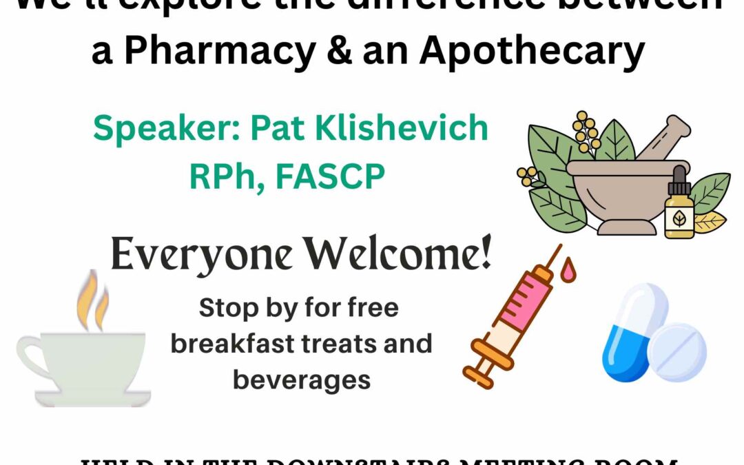 Tuesday Morning Café at 10 am – details below