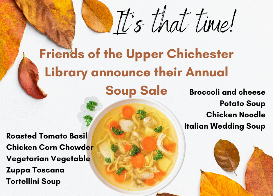 November 8, 2025 Friends of Upper Chichester Library Hold Their Annual Soup Sale