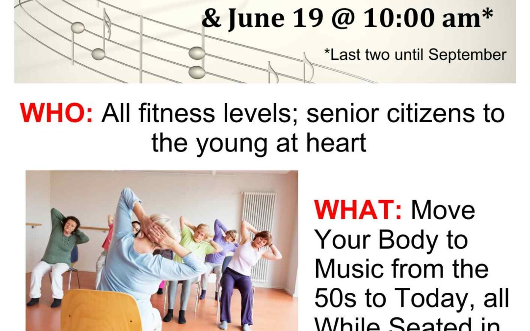 10 am on Friday May 29 & June 19 – NEW Zumba Class Presented by Upper Chichester Library!