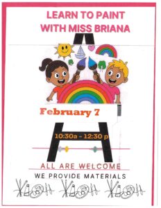 flyer on children's painting class 2-7-26
