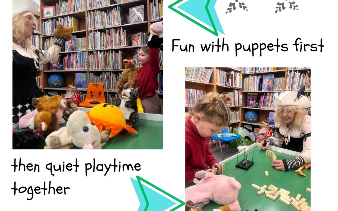 Just for Kids: Weds April 29 @ 10:30 a.m. Mrs Muddypuddle brings her puppet show to the Upper Chi Library.