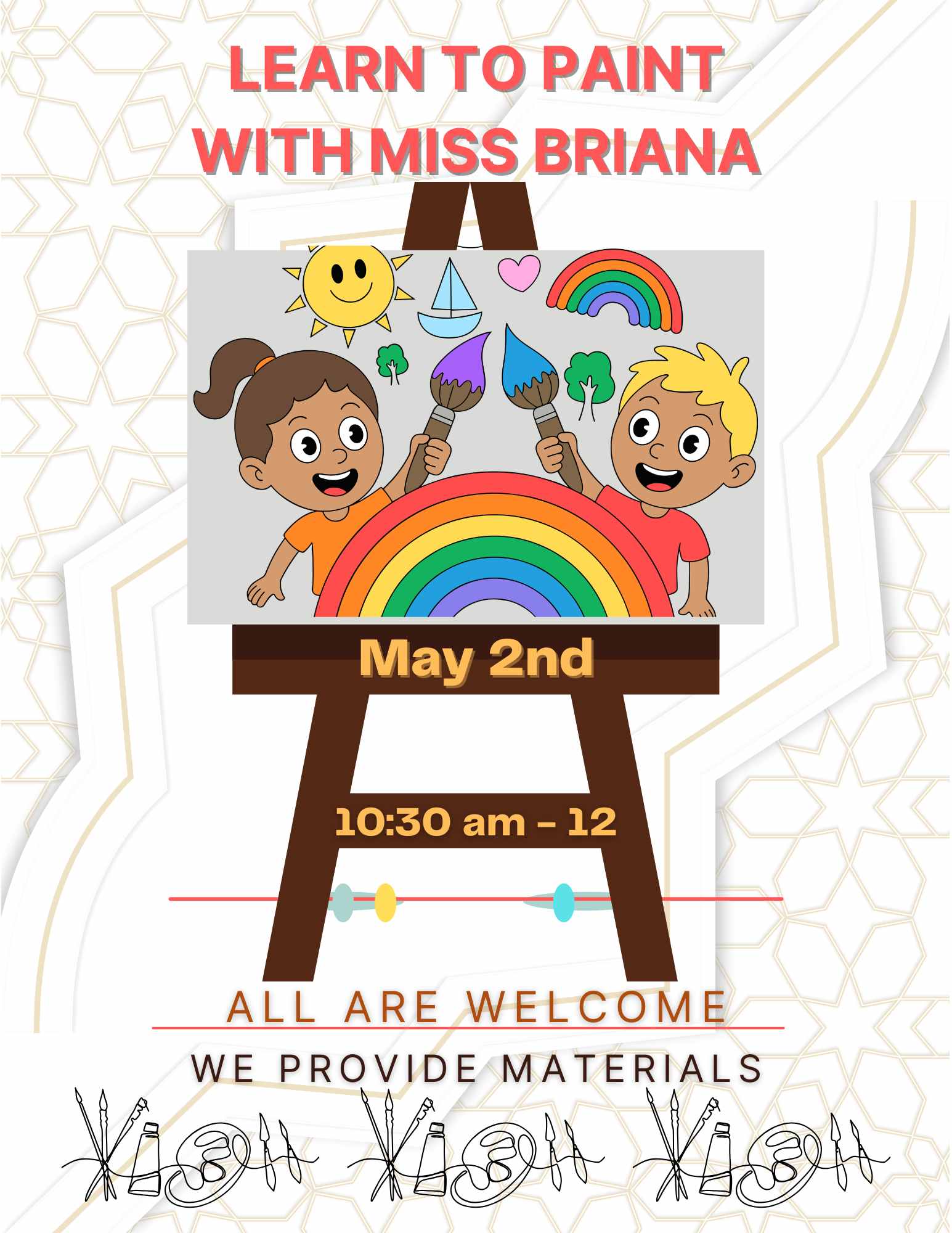 Monthly children's painting class