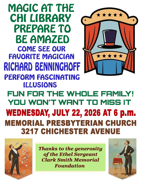 Magic Show for kids July 22 - 6 pm